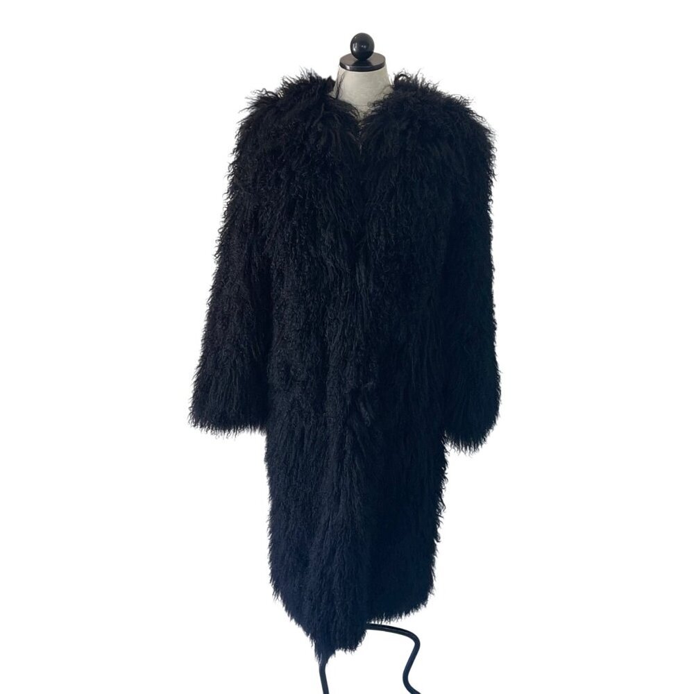 BCBG Max Azria Collection Mongolian Fur Coat - Picture 12 of 13